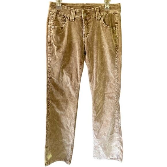 Younique Juniors Size 11 Tan Stretch Corduroy Pants – Waist 31-34, Inseam 31 - Picture 1 of 7